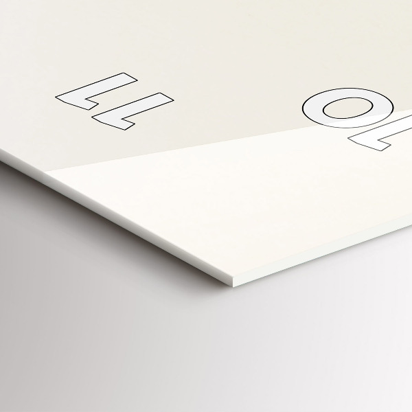 Ceas vertical de perete din sticlă Flori înfloritoare de gypsophila