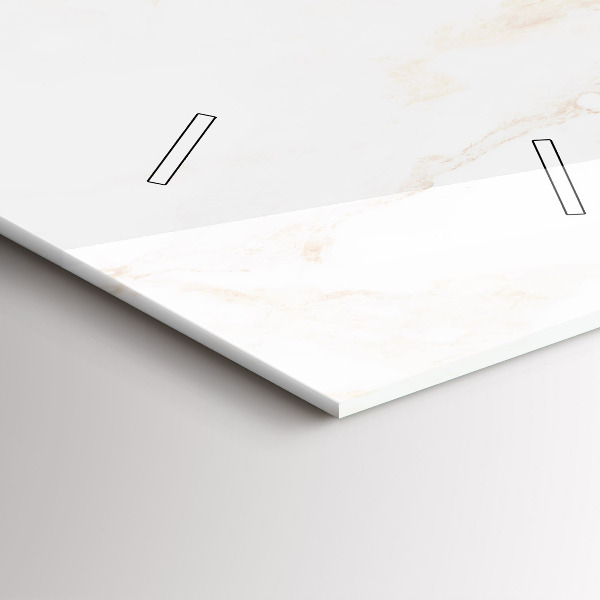 Ceas vertical de perete din sticlă Marmură elegantă