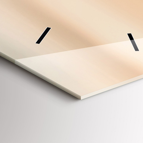 Ceas vertical de perete din sticlă Câmp de răsărit