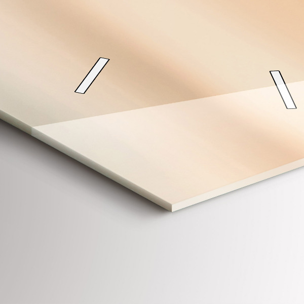 Ceas vertical de perete din sticlă Câmp de răsărit