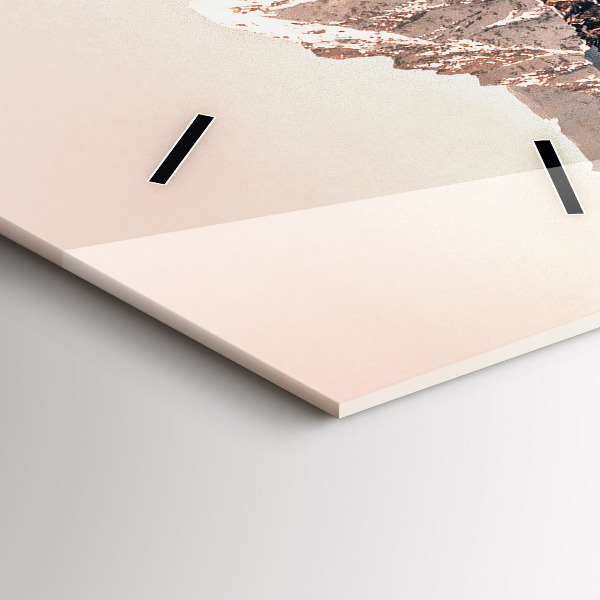 Ceas vertical de perete din sticlă Balena de apă