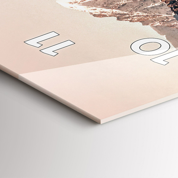 Ceas vertical de perete din sticlă Balena de apă