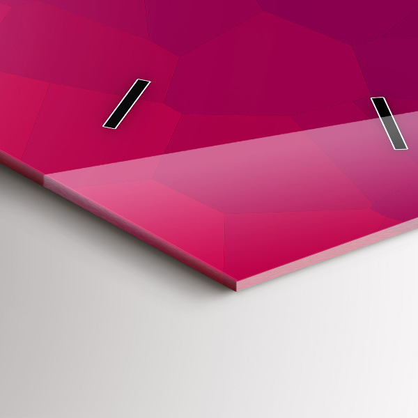 Ceas vertical de perete din sticlă Abstracție colorată