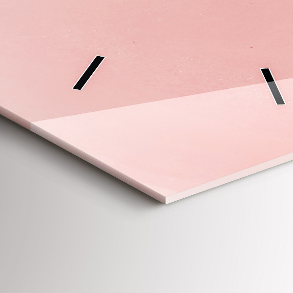 Ceas vertical de perete din sticlă Plaja cu nisip de mare