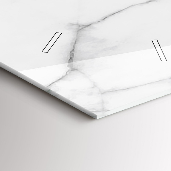 Ceas vertical de perete din sticlă Marmură decorativă