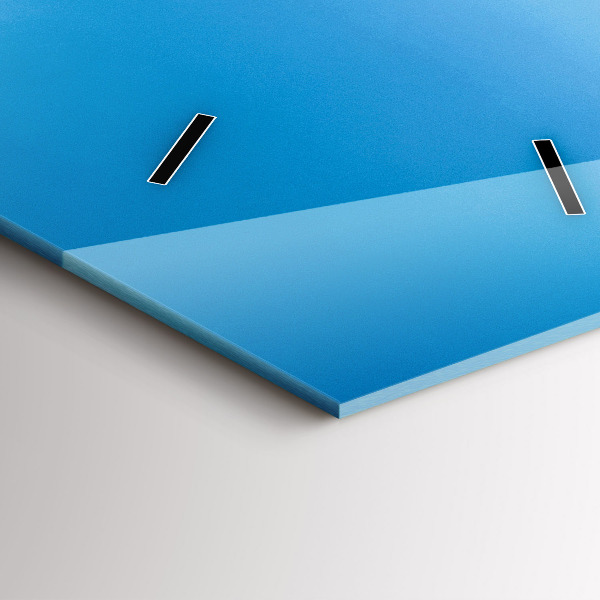 Ceas vertical de perete din sticlă Insulă tropicală