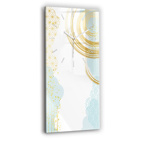 Ceas vertical de perete din sticlă Model decorativ