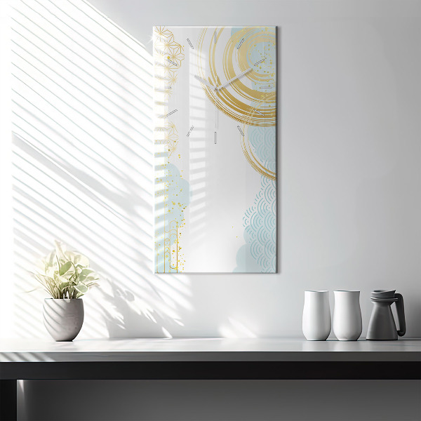 Ceas vertical de perete din sticlă Model decorativ