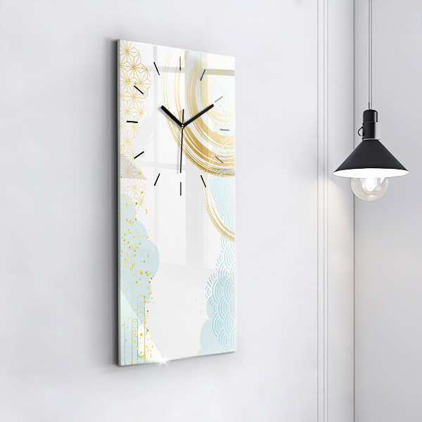 Ceas vertical de perete din sticlă Model decorativ