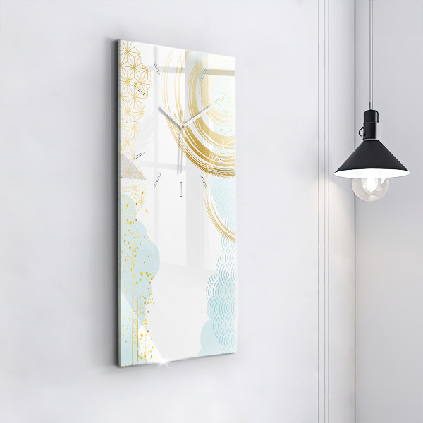 Ceas vertical de perete din sticlă Model decorativ