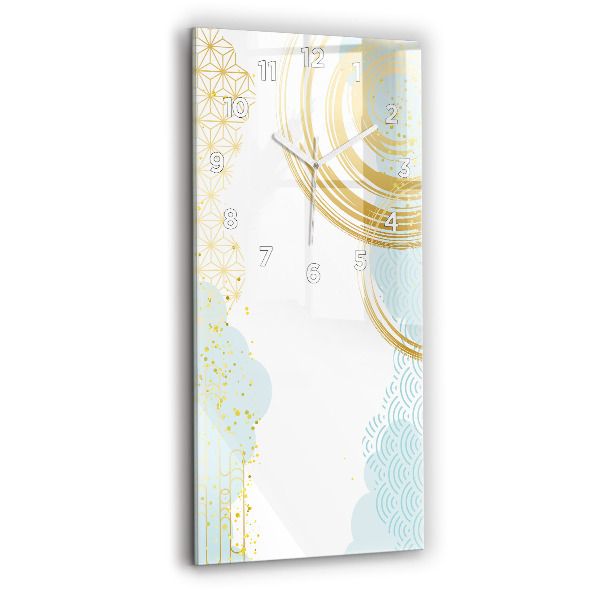 Ceas vertical de perete din sticlă Model decorativ