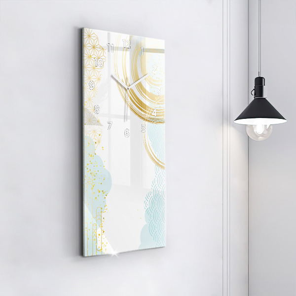Ceas vertical de perete din sticlă Model decorativ