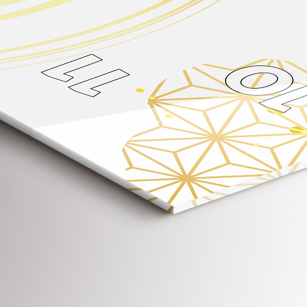 Ceas vertical de perete din sticlă Model decorativ