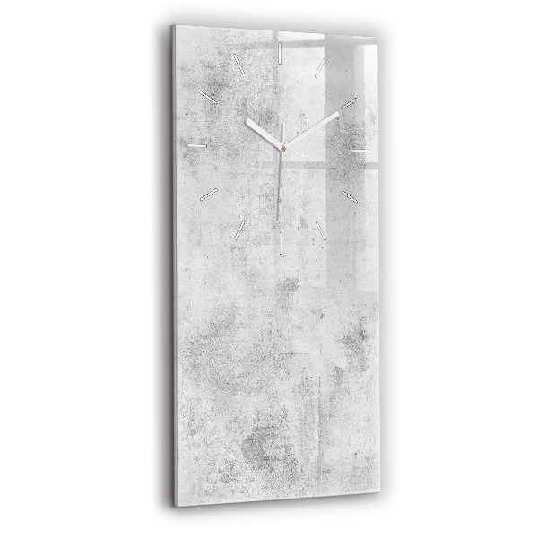 Ceas vertical de perete din sticlă Perete de beton