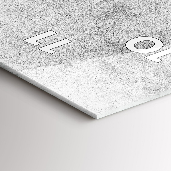 Ceas vertical de perete din sticlă Perete de beton