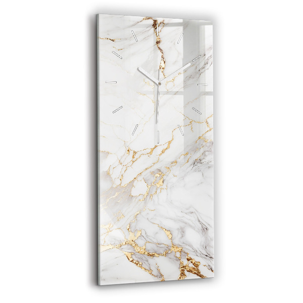 Ceas vertical de perete din sticlă Marmură decorativă