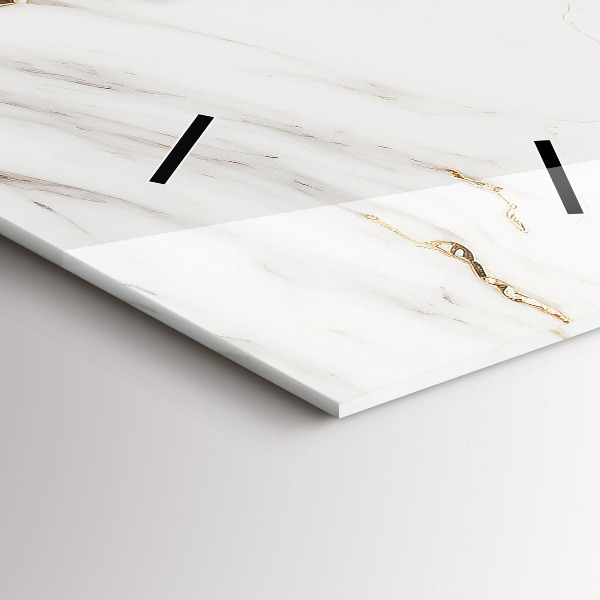 Ceas vertical de perete din sticlă Marmură decorativă