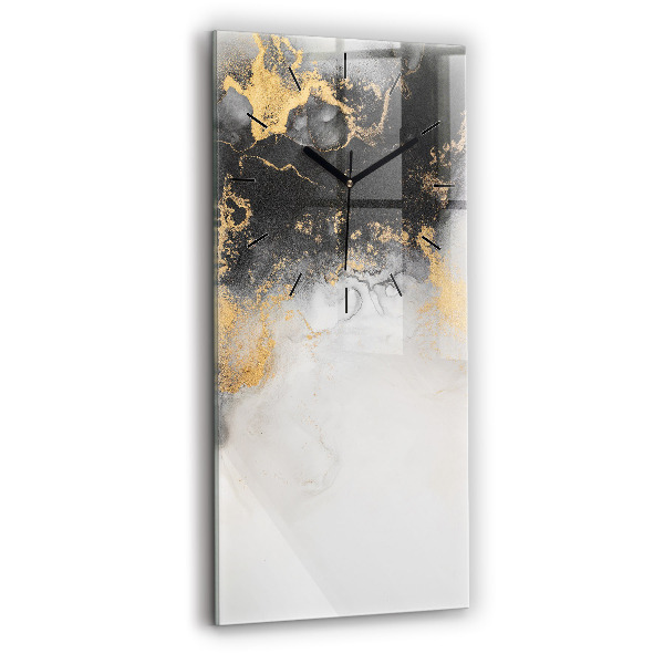 Ceas vertical de perete din sticlă Marmură artistică