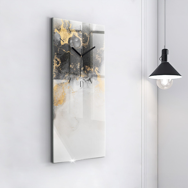 Ceas vertical de perete din sticlă Marmură artistică