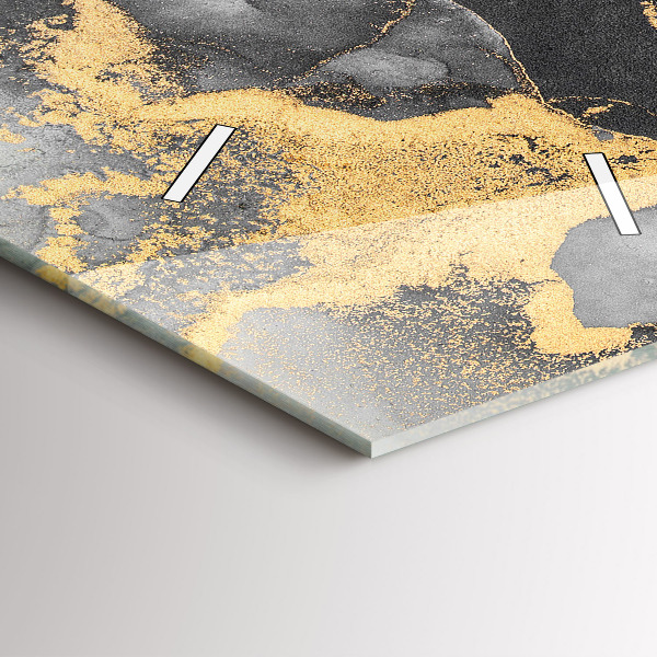 Ceas vertical de perete din sticlă Marmură artistică