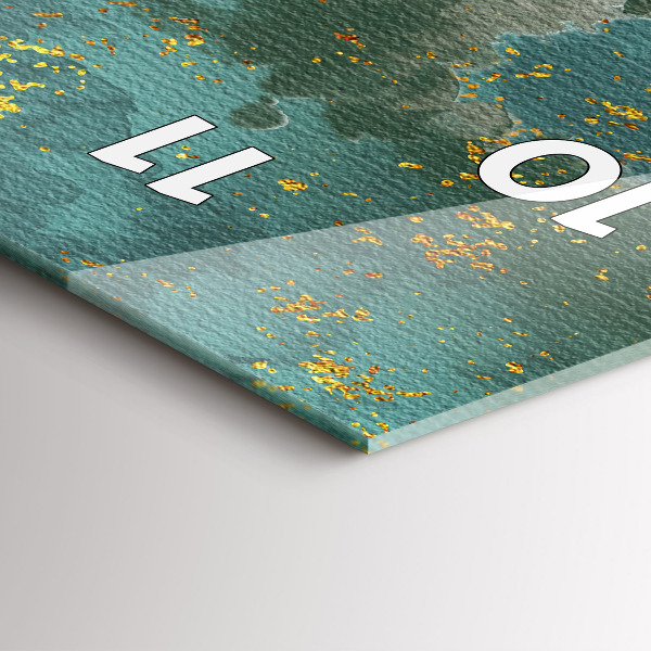 Ceas vertical de perete din sticlă Model decorativ