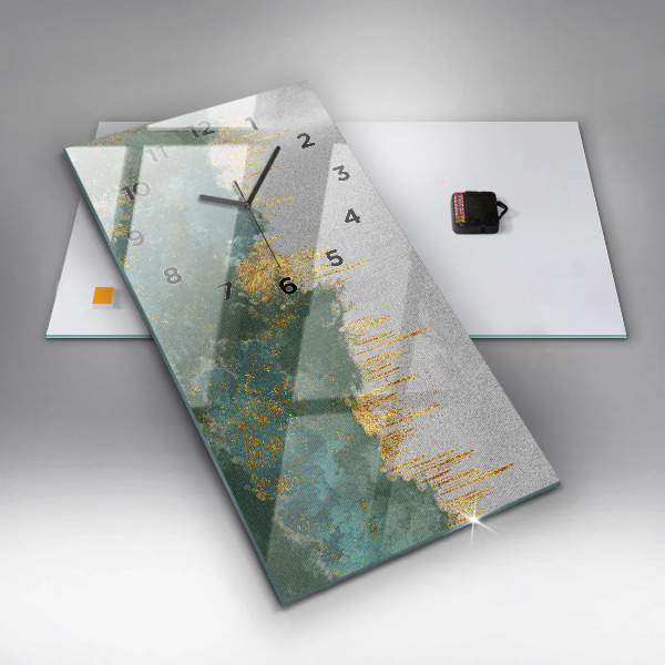 Ceas vertical de perete din sticlă Model decorativ