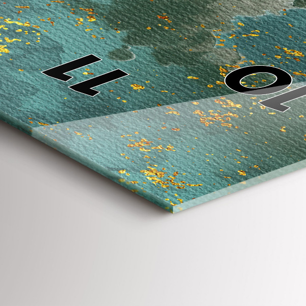 Ceas vertical de perete din sticlă Model decorativ