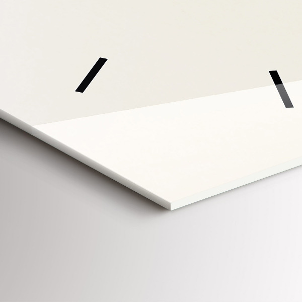 Ceas vertical de perete din sticlă Flori înfloritoare de gypsophila