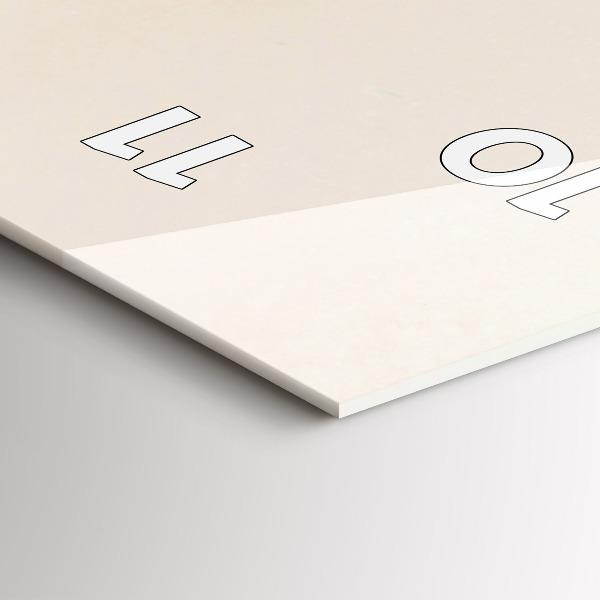 Ceas vertical de perete din sticlă Flori înfloritoare de gypsophila