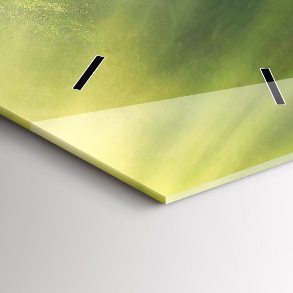 Ceas vertical de perete din sticlă Cascada și stânci