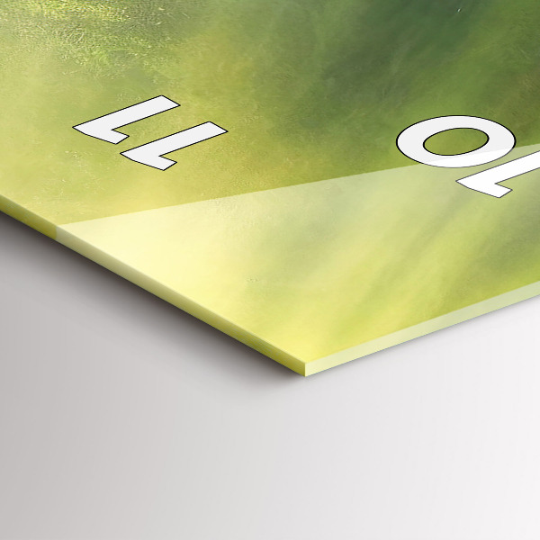 Ceas vertical de perete din sticlă Cascada și stânci