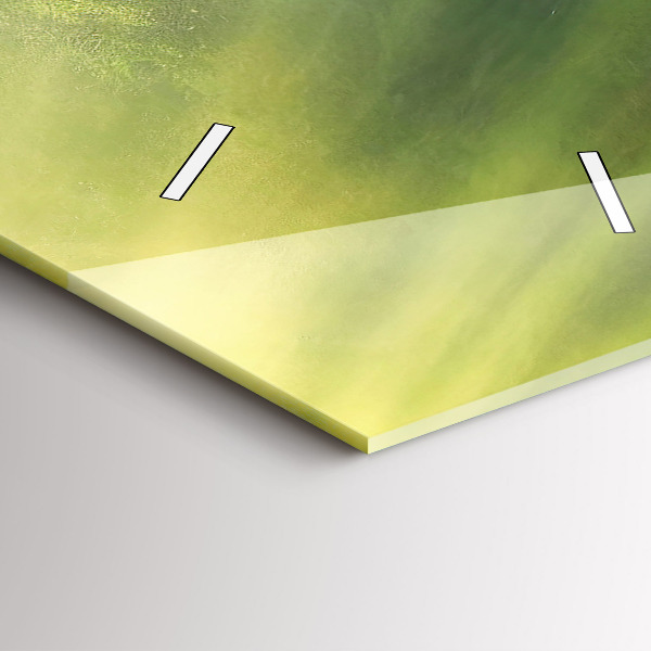 Ceas vertical de perete din sticlă Cascada și stânci