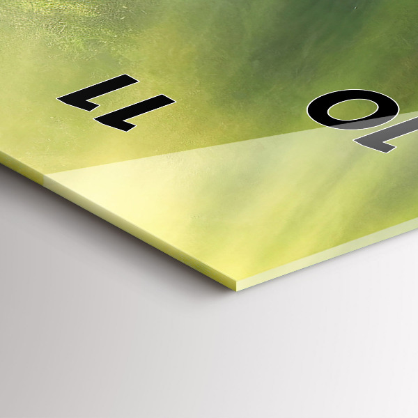 Ceas vertical de perete din sticlă Cascada și stânci