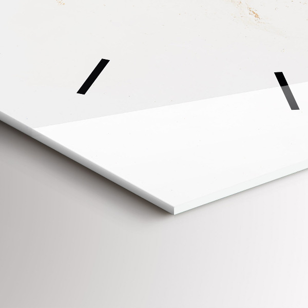 Ceas vertical de perete din sticlă Model de marmură