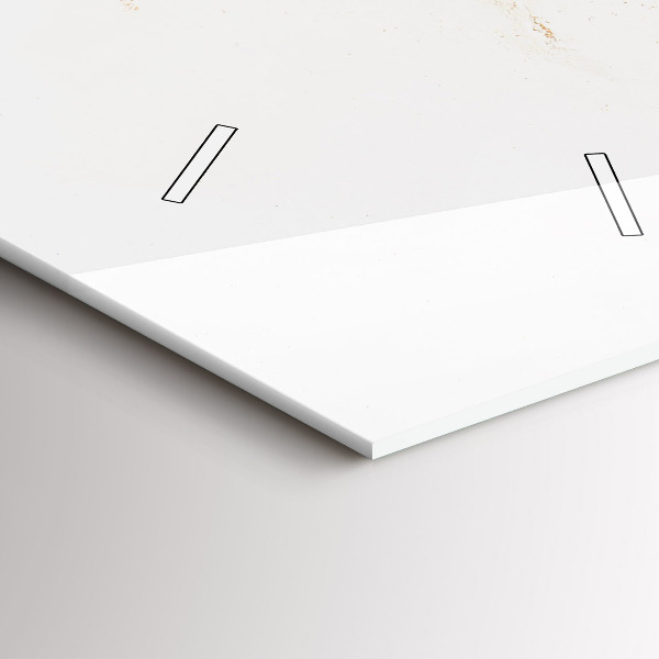 Ceas vertical de perete din sticlă Model de marmură