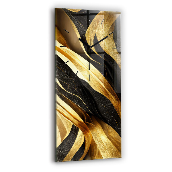 Ceas vertical de perete din sticlă Abstracție elegantă
