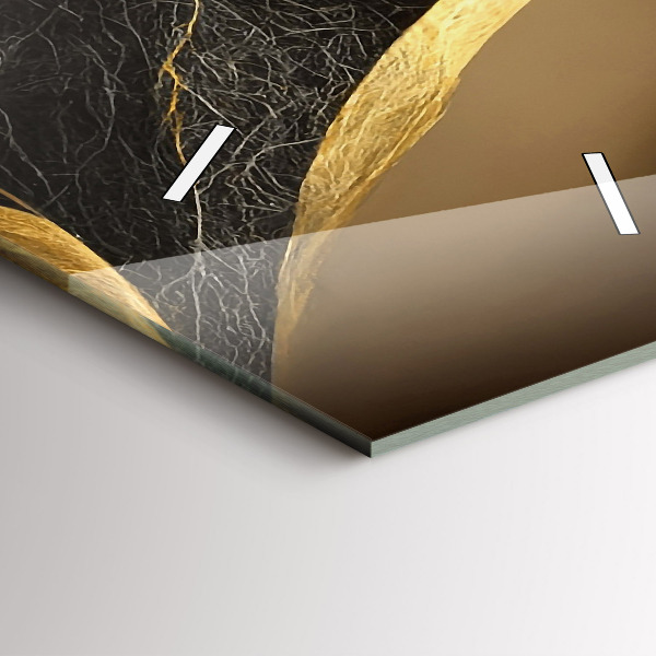 Ceas vertical de perete din sticlă Abstracție elegantă