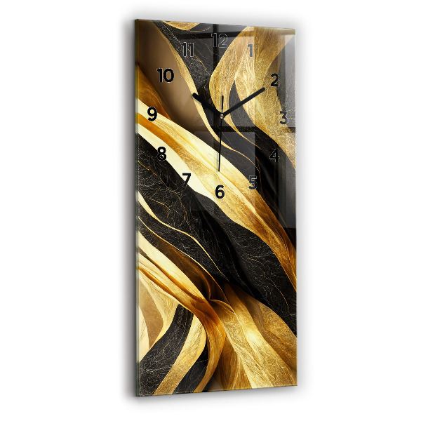 Ceas vertical de perete din sticlă Abstracție elegantă