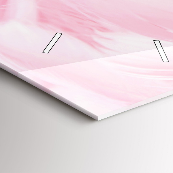 Ceas vertical de perete din sticlă Pene – abstracție