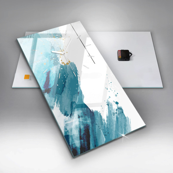 Ceas vertical de perete din sticlă Mișcări de perie