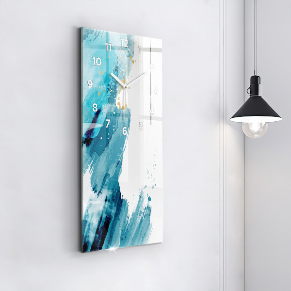 Ceas vertical de perete din sticlă Mișcări de perie
