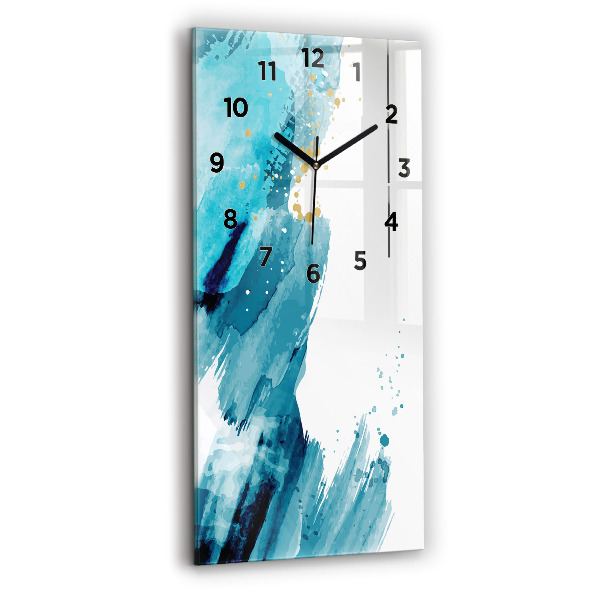 Ceas vertical de perete din sticlă Mișcări de perie