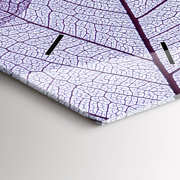 Ceas vertical de perete din sticlă Frunze – natura