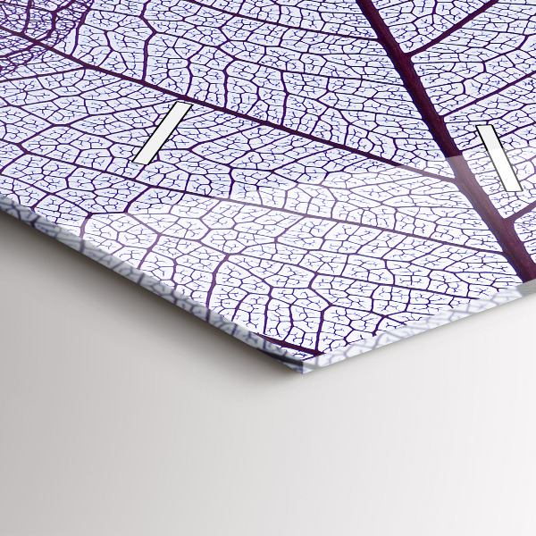 Ceas vertical de perete din sticlă Frunze – natura