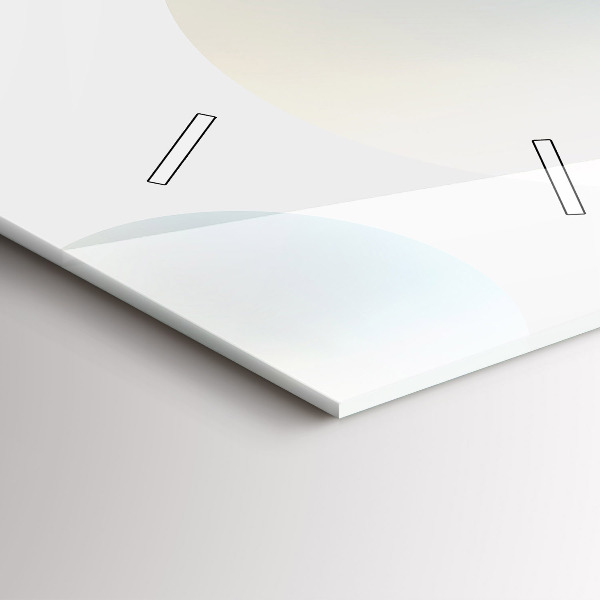 Ceas vertical de perete din sticlă Mingi de abstracție