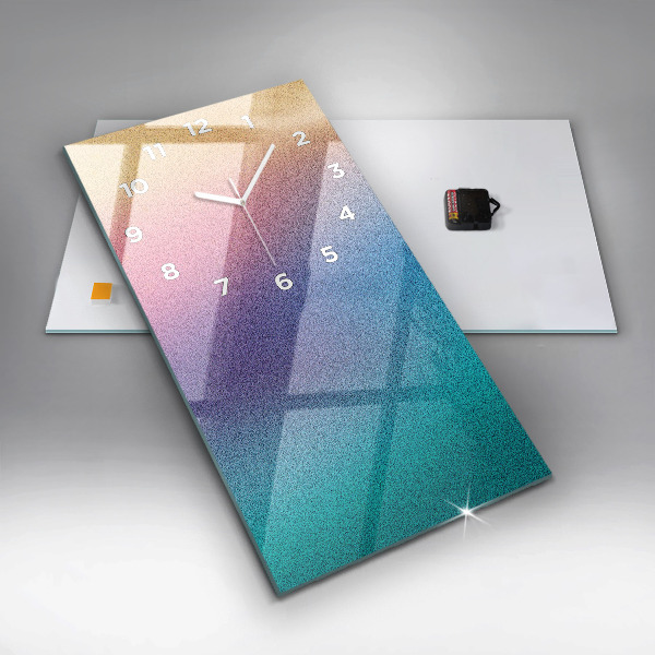 Ceas vertical de perete din sticlă Model de gradient