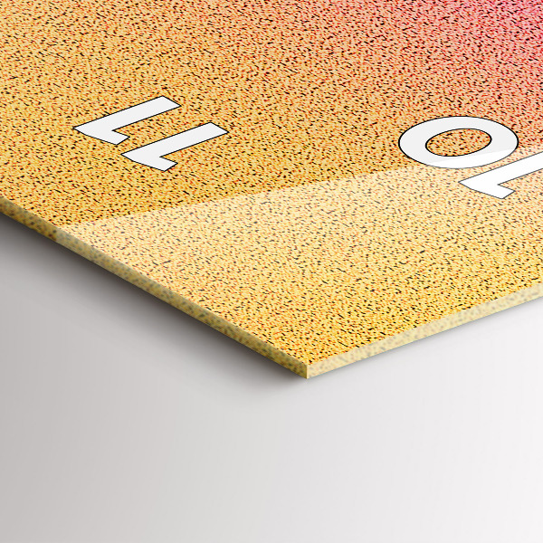 Ceas vertical de perete din sticlă Model de gradient