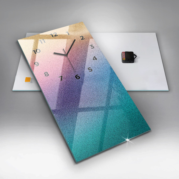 Ceas vertical de perete din sticlă Model de gradient