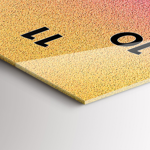 Ceas vertical de perete din sticlă Model de gradient