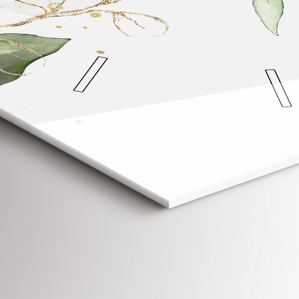 Ceas vertical de perete din sticlă Lasă abstractia